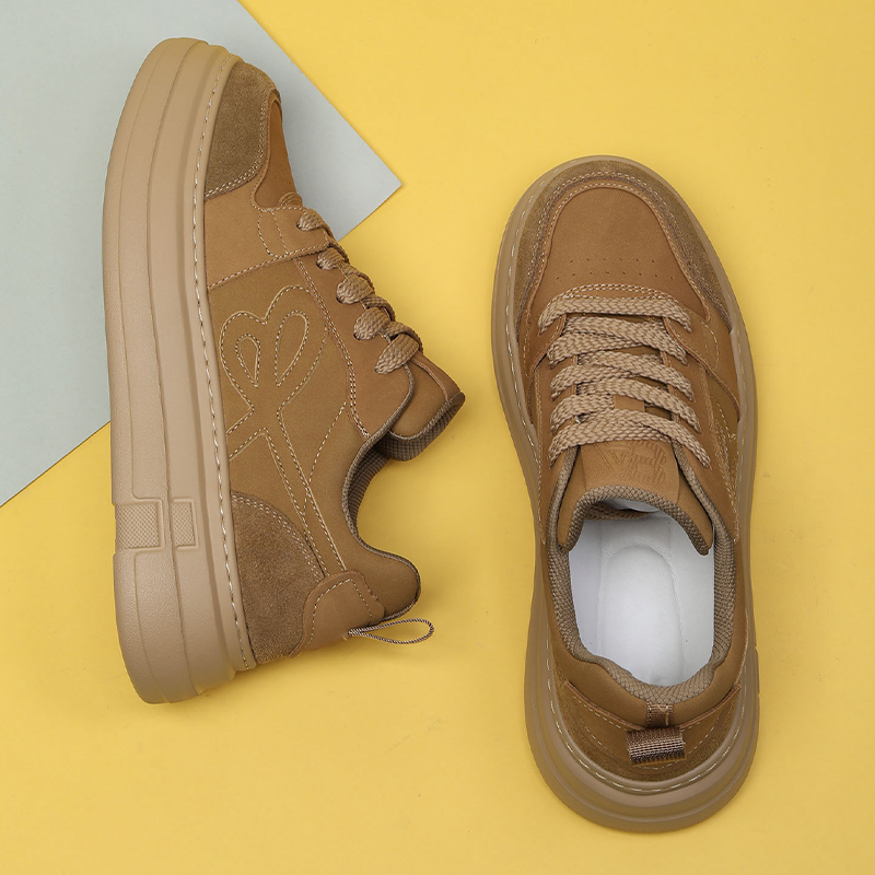 VIFIRFAR增高发泡底牛皮休闲板鞋