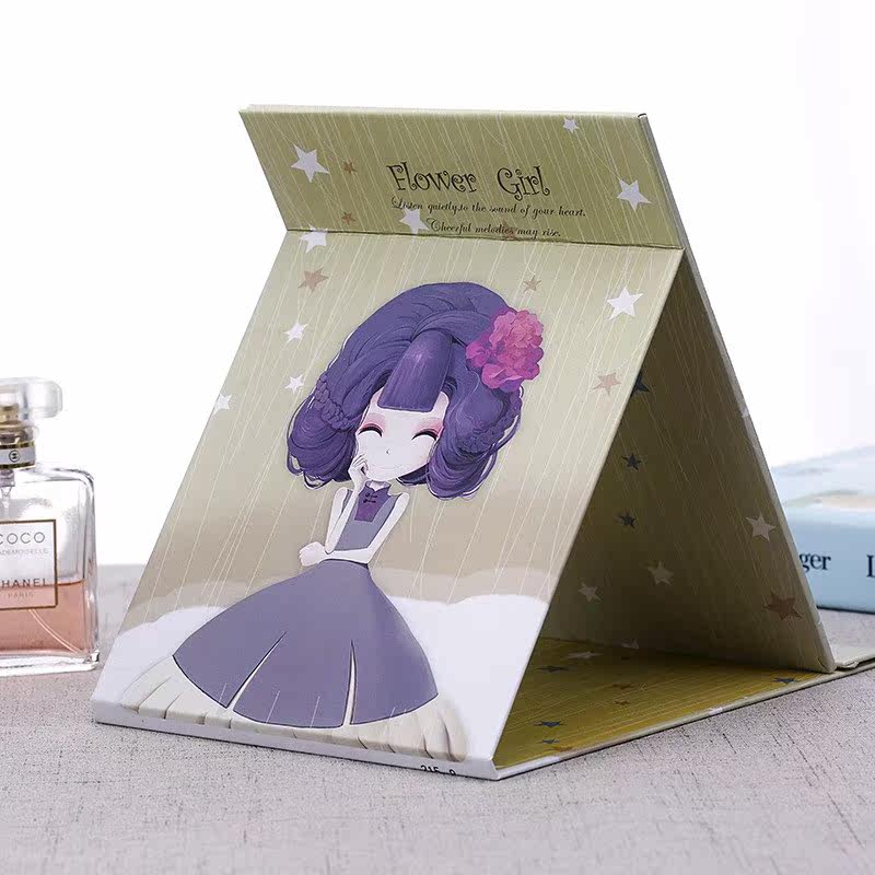 纸板折叠化妆镜可爱桌面梳妆台大号便携梳妆镜随身台式高清小镜子|ruв категории жилой мебели, зеркало класса, косметическое зеркало - от Buy2taobao.com для оказания профессиональной услуги покупки агента Taobao