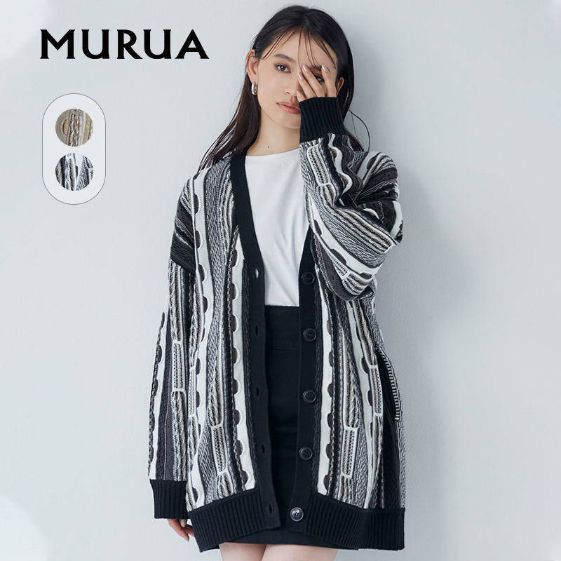 MURUA开衫V领套入针织