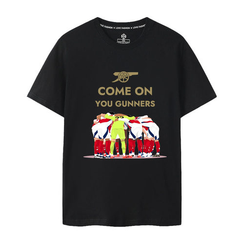 阿森纳球迷短袖T恤枪手COME ON YOU GUNNERS英超纯棉萨卡COYG纯棉