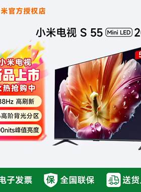 小米电视S55 MiniLED 2026款 55英寸低反屏4K高刷576分区 L55MC-S