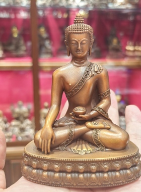 释迦牟尼佛/释迦佛/佛陀像/悉达多/三宝10cm紫铜随身佛像梵天造像