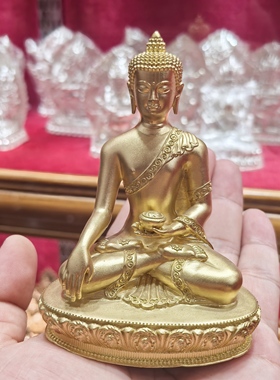 释迦牟尼佛/释迦牟尼佛大士/释迦佛/悉达多/随身佛/10cm金铜摆件