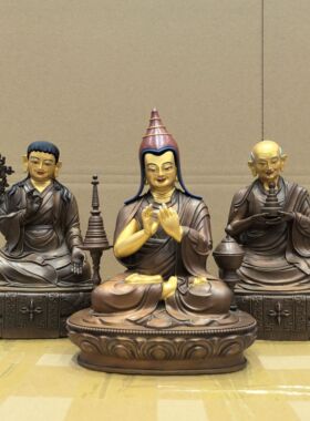 噶当三尊/阿底峡/觉沃杰/仲敦巴/雷必喜饶/23cm