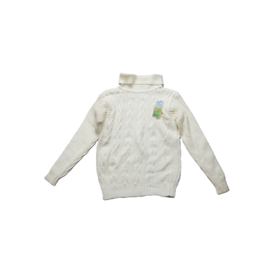 高领麻花针织衫女童款加厚保暖