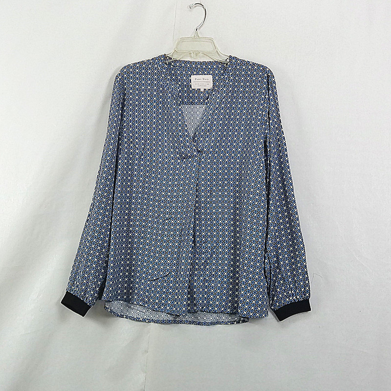 外贸原单宽松时尚套头长袖女衬衫