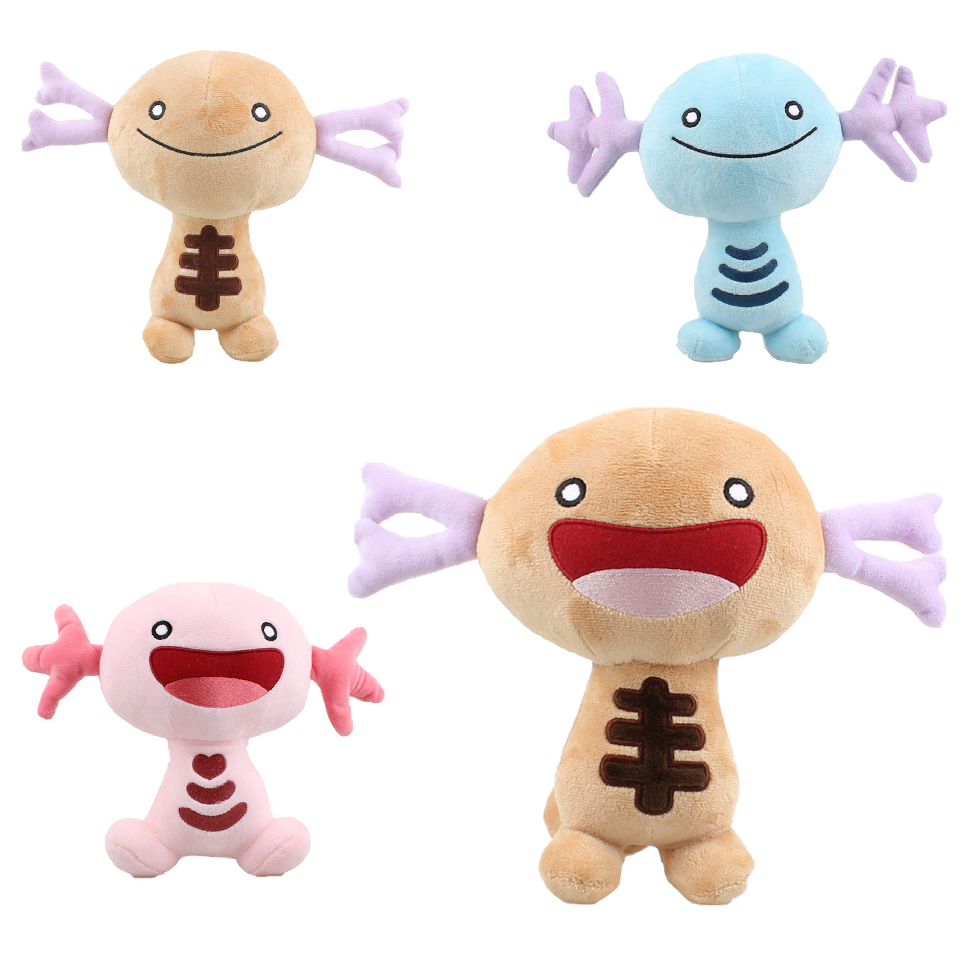 现货跨境Paldean Wooper plush乌波帕底亚宝可梦朱紫毛绒玩具可爱
