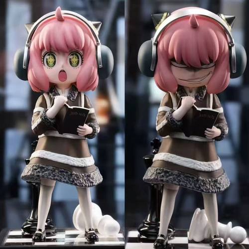 间谍过家家夜神月阿尼亚 死亡笔记双头雕 GK手办公仔摆件模型礼物