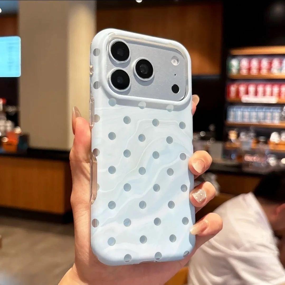 新款支点适用苹果17promax手机壳粉色大理石波点360度旋转支架iPhone16promax网红女16pro防摔15PM简约13/14