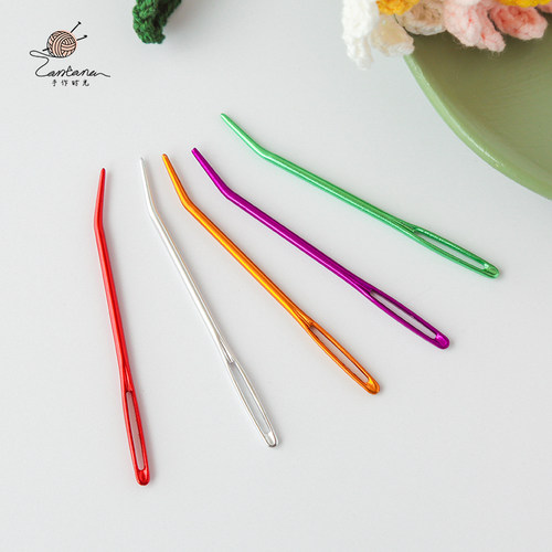 SKC弯头手缝针diy编织工具记号扣