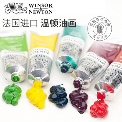 温莎牛顿进口温顿油画颜料37ml 200ml 55色管装单支油画颜色12色24色套装美术生专用绘画材料油彩
