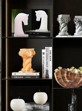 天然玉石蘑菇摆件罗马柱马头苹果