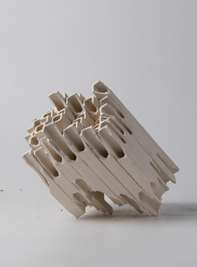 极简设计创意几何方管插花器