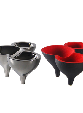 现代简约创意锥形三足插花器花瓶摆件样板房间售楼处酒店客厅装饰