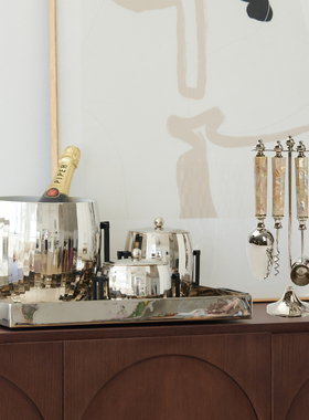 收纳罐冰桶托盘酒吧酒具摆件装饰