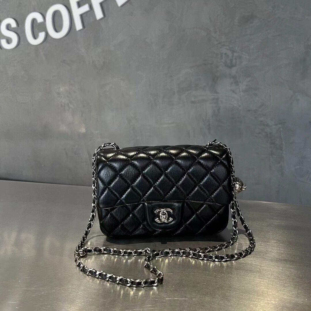 轻奢小香风经典款方胖子女包百搭单肩包菱格链条斜挎包高级感包