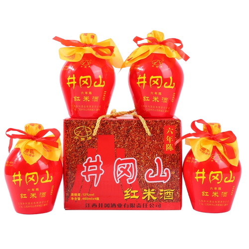 12度井冈山红米酒六年陈礼盒装（不甜款）低度酒黄酒糯米酿纯粮酒