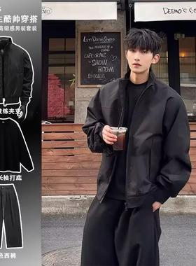 GATL美式飞行夹克外套男款春秋cleanfit短款棒球服一整套ootd穿搭