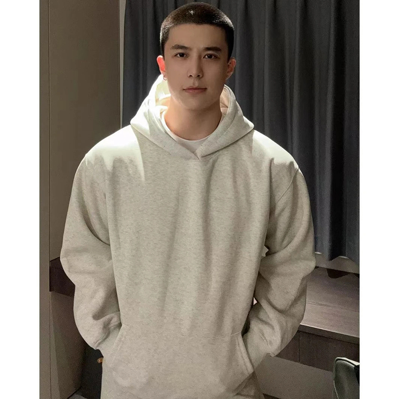 500g重磅硬挺连帽卫衣男款