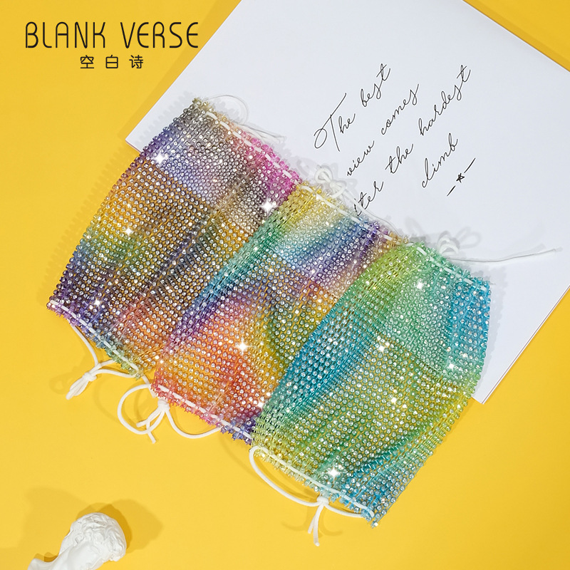 夏季新款潮流欧美装饰水钻口罩女网红热卖面罩 彩色带钻口罩|msdalam kategori rumah harian, Peralatan perlindungan, topeng - dari Buy2taobao.com untuk memberikan perkhidmatan ejen Taobao profesional membeli