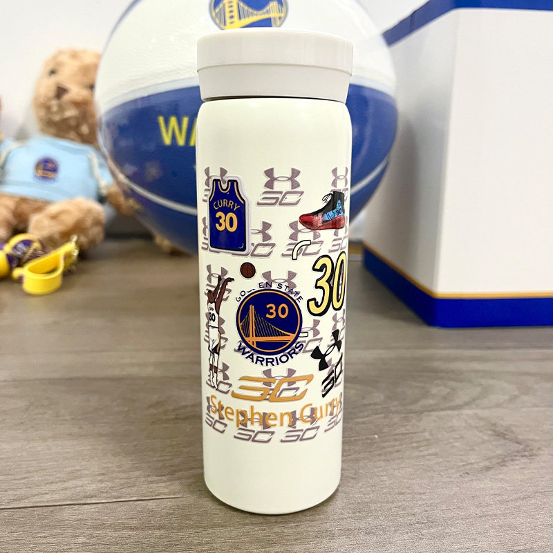 勇士库里保温杯 原创设计300ML水杯篮球运动周边纪念品个性水杯子