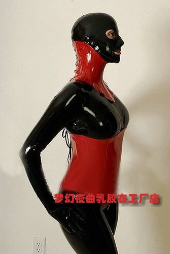 乳胶头套全包乳胶脖套项圈束缚颈套男女款成人
