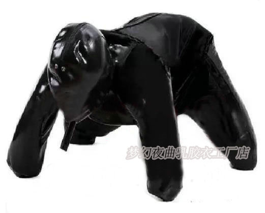 包邮 角色扮演乳胶紧身衣 趴地爬行装  狗狗装 乳胶衣狗奴装CDSM