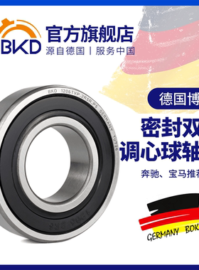 德国BKD进口轴承1208 1209 1210 RS K  密封双列调心球轴承