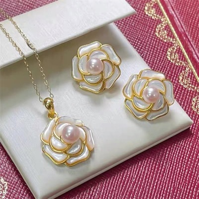 银饰时尚大气DIY饰品珍珠配件