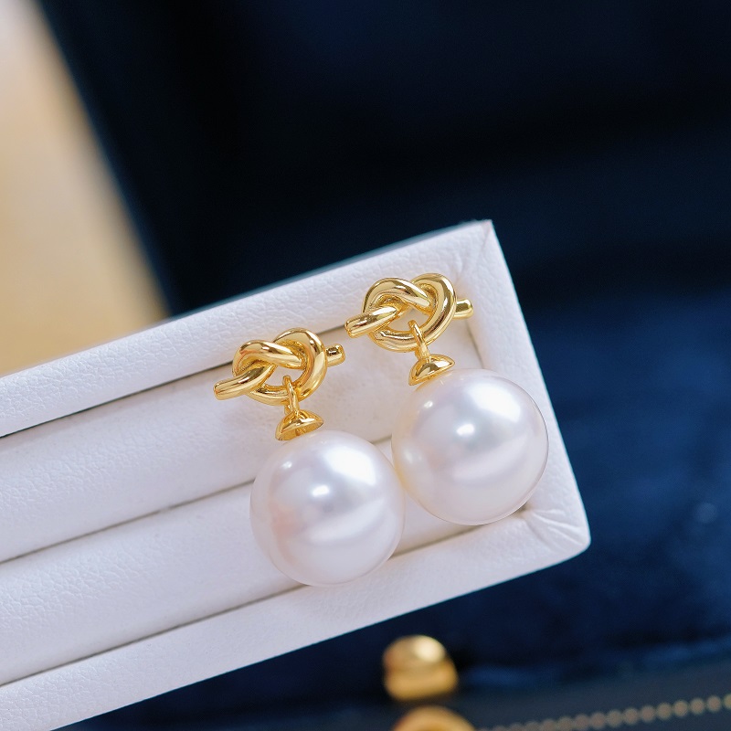 绳结重工设计日常耳饰贝之语珍珠