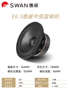 E6.5 HiVi Swans 中低音喇叭扬声器 惠威