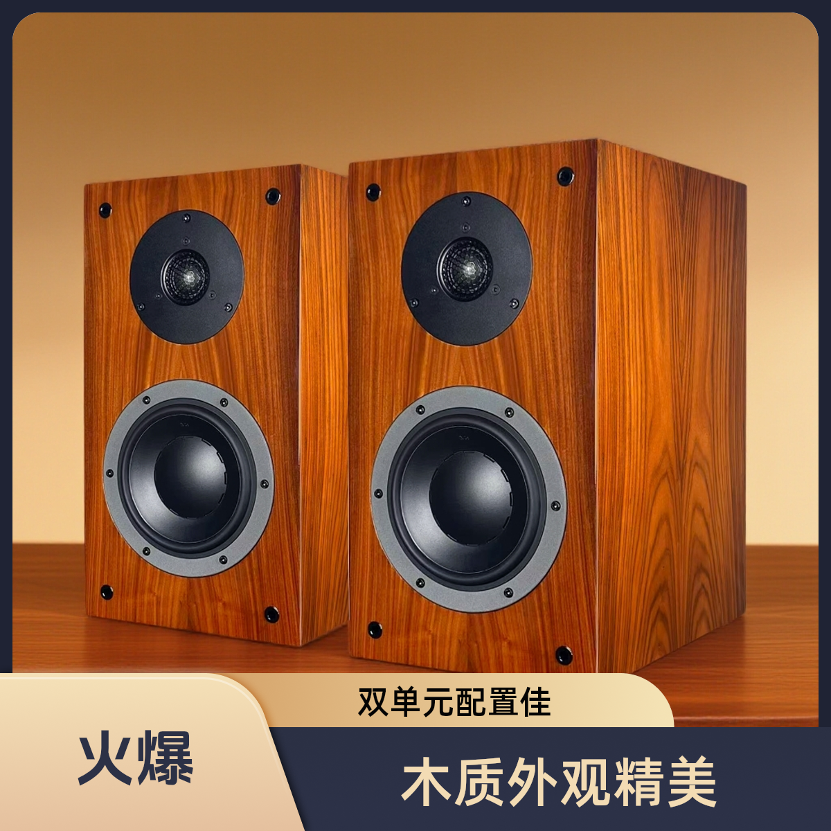 惠威6.5寸2.1E套件二分频书架音箱diy木质发烧喇叭扬声器套装专业