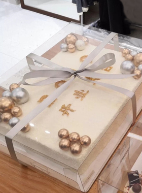 16寸22寸超大长方形开业庆典蛋糕盒节日聚会大型公司年会蛋糕包装