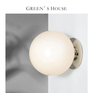 HOUSE 设计师款 home 英国 圆球背景墙过道镜前壁灯 灯饰 GREEN
