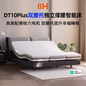 8H智能电动床DT10plus双腰托智能床垫双电机双支撑零重力床垫