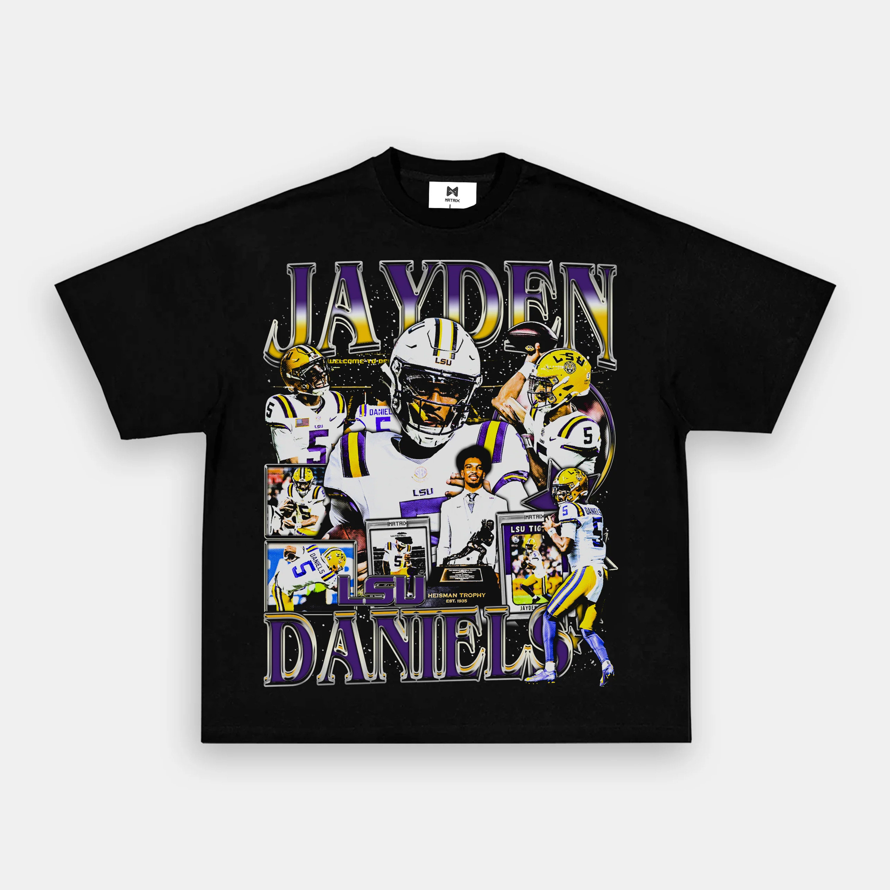 無限矩陣imatrix美式短袖t恤复古男宽松lsu印花纯棉圆领重磅