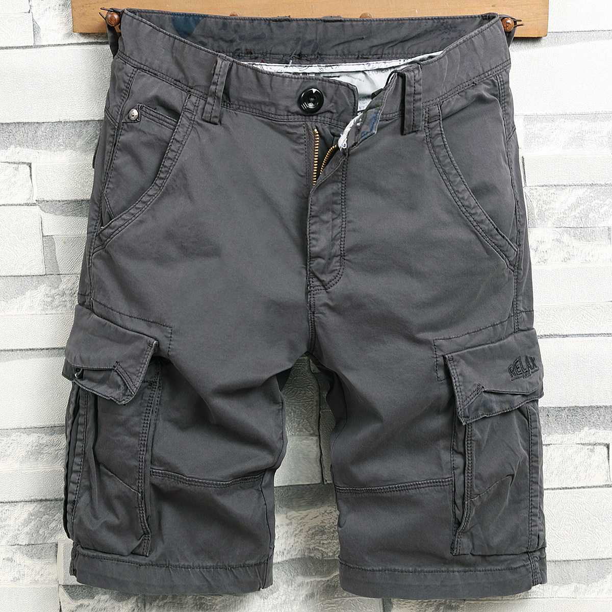 夏季薄款潮牌美式工装短裤男宽松直筒机能五分休闲裤ins百搭中裤