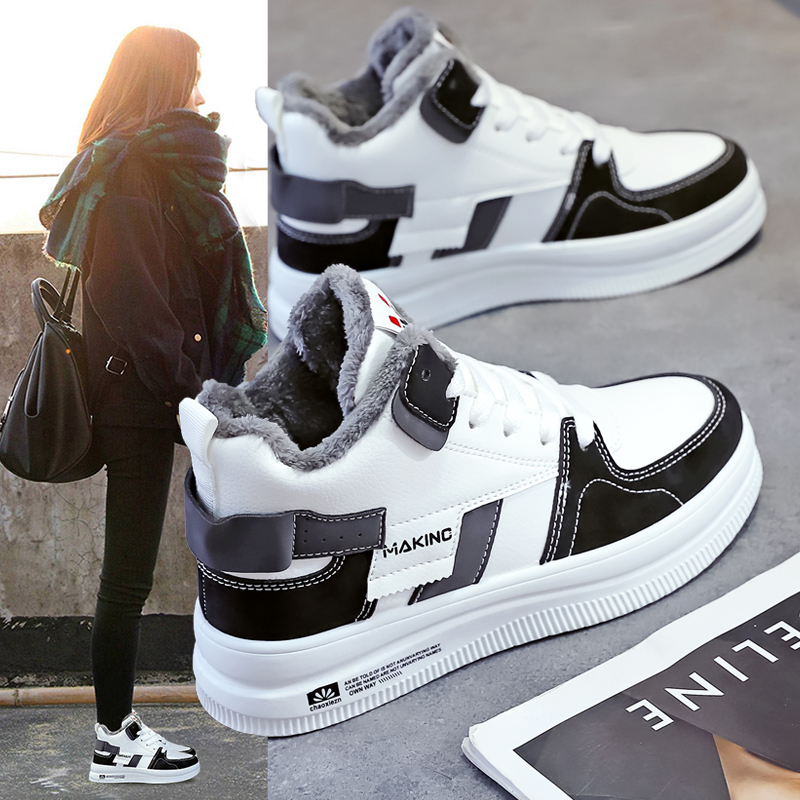 休闲加绒保暖棉鞋高帮雪地靴冬季