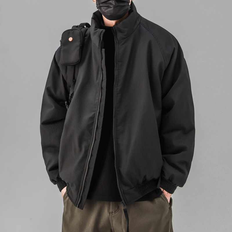 加厚百搭冬季纯色基础款棉衣外套