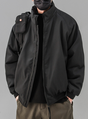 2025冬季新款棉衣男士日系复古加棉加厚保暖棉袄宽松立领棉服外套