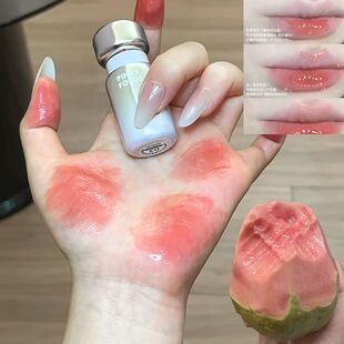 【清甜芭乐】伪素颜口红纯欲白开水嘟嘟玻璃唇黄黑皮唇釉显白学生