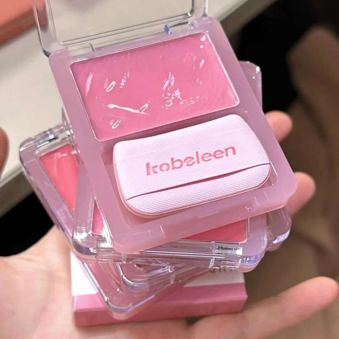 韩女清透水光肌~水光腮红多用膏修容高光膨胀色晒红学生显白提亮