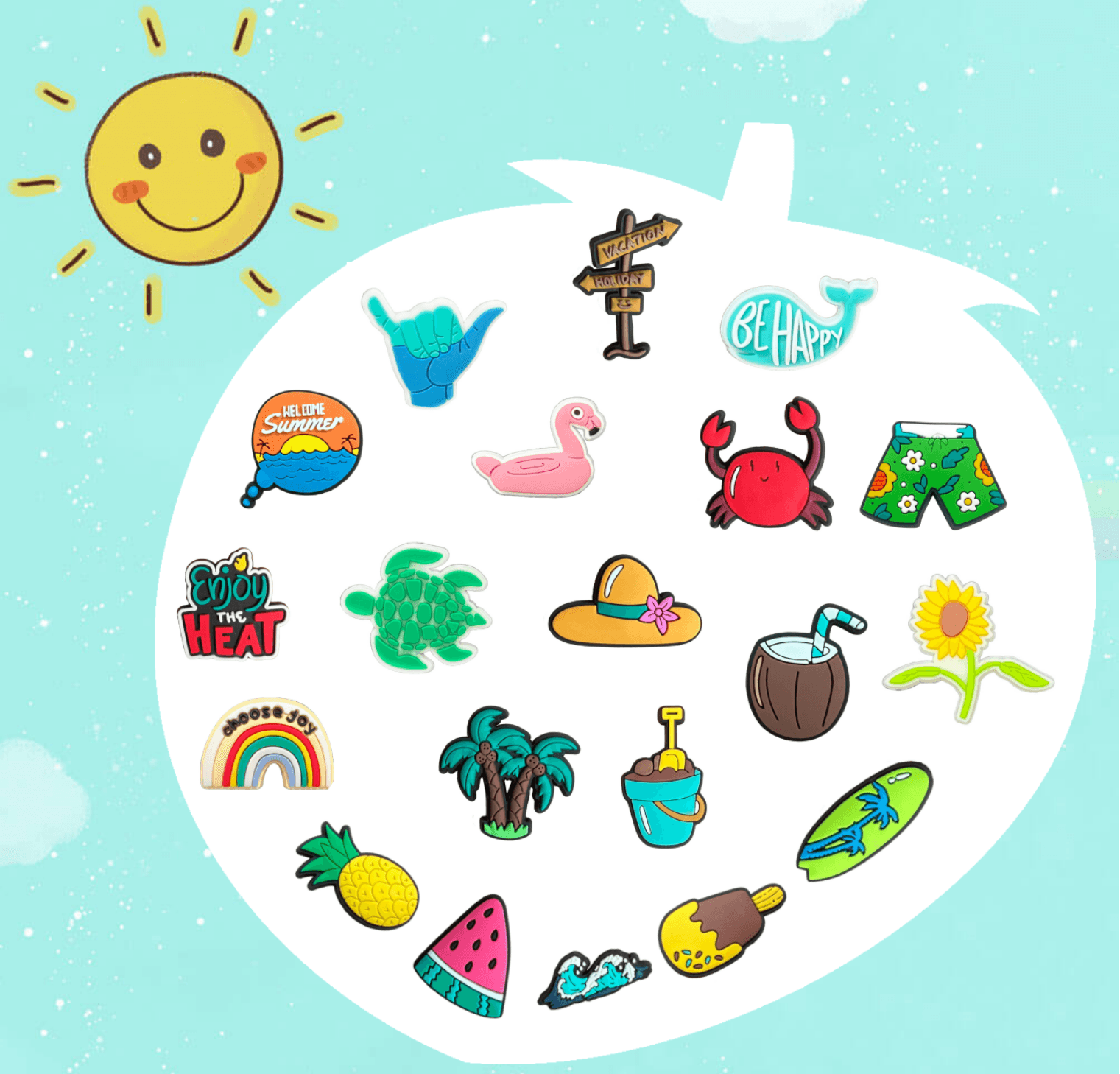 crocs智必星洞洞鞋配件鞋花鞋扣