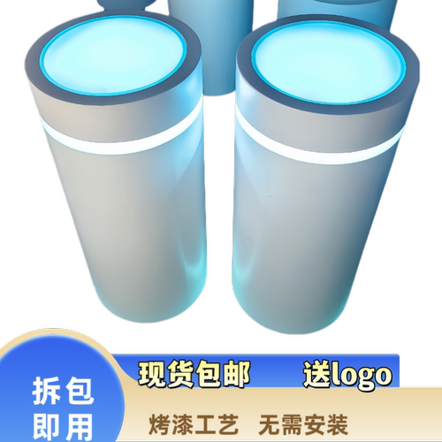 展台展示台中岛柜科技感异形体验桌创意发光旋转架电子圆形展示台