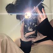 16promax手机壳iPhone13 15滴胶软壳iPhone12 y2k甜酷辣妹链条KT猫适用苹果17 11透明软壳se3 12mini少女