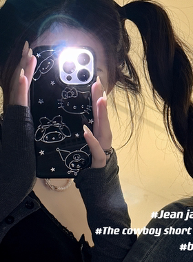 可爱动漫卡通三丽鸥vivo IQOO11手机壳iqoo10/9/7/8proneo7 6 5se滴胶软壳z6 z5x z1i u5 u3x u1x透明壳少女