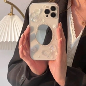 4se 12pro手机壳reno11软壳10 ins玫瑰蝴蝶镜子OPPOReno14 6pro手机壳5k 3pro滴胶ACE2z保护套女韩
