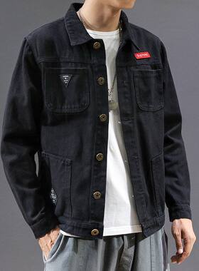 新款牛仔外套男士春秋宽松大码