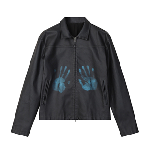 DISCOLORATION 「bnuk」 THERMAL JACKET皮衣夹克 Tai