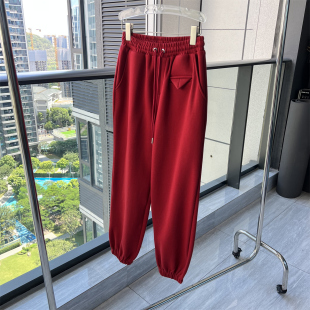 醋酸高粘全棉可以穿零下10度三角标休闲卫裤